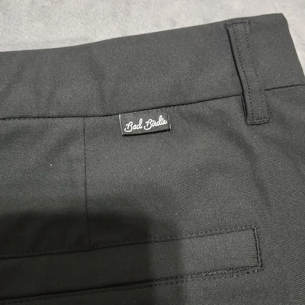 BAD Birdie Golf Shorts Mens 36 Black Performance Stretch Chino Casual Flat Front